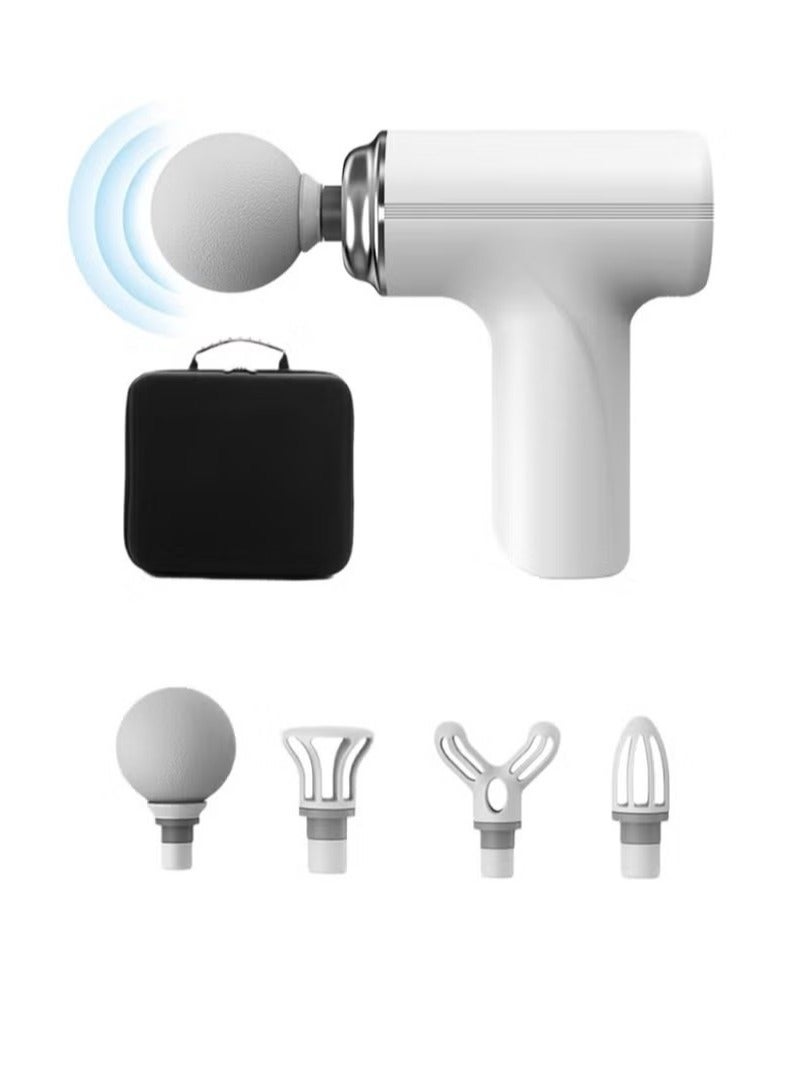 JWSISSIE Mini Massage Powerful Massager Deep Tissue Percussive Muscle Back Head Massager For Pain Relief With 4 Massage Heads 6 Massage Speeds - Image 1